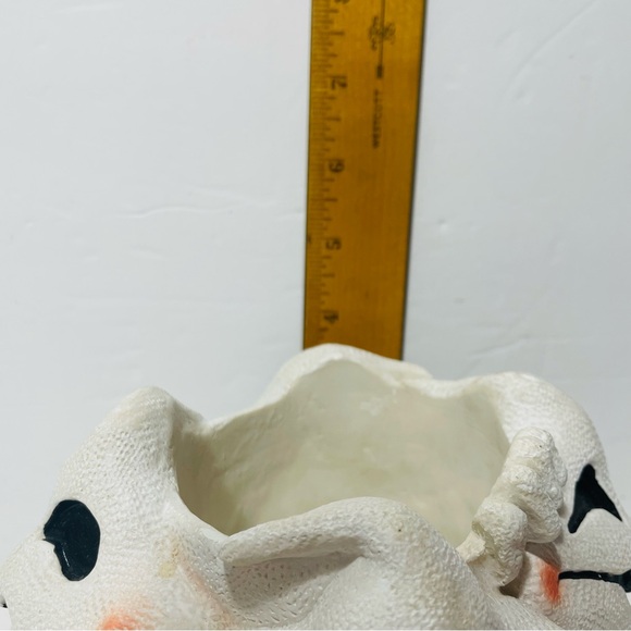 Spooky Ghost Halloween Planter New Holland Floral ‘97 Vintage Four Ghosts Round - Picture 8 of 10